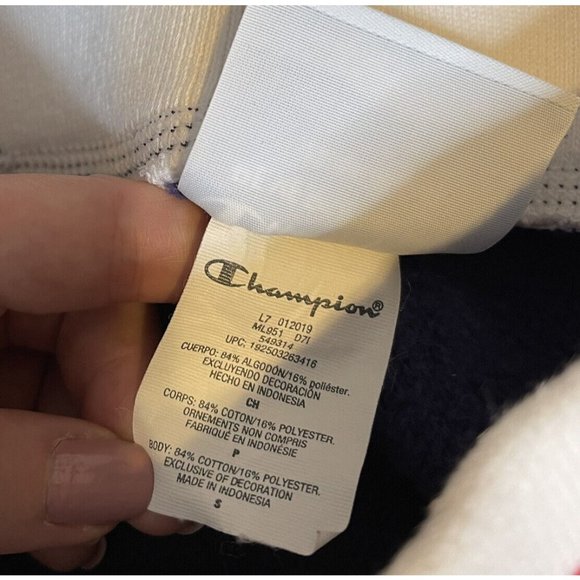 Champion Reverse Weave Skirt Size Small Blue Pull On Stretch Waist Sporty Athltc - Picture 6 of 6